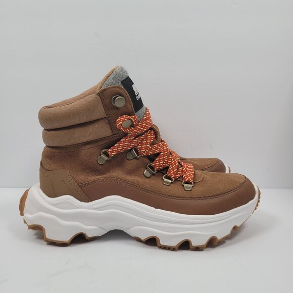 Sorel Kinetic Breakthru Conquest Women's Velvet Tan Gum Boots US Size 8 NWOT